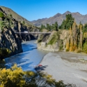 NZL CAN HanmerSprings 2018APR22 FerryBridge 001  Just south of   Hanmer Springs  , at the junction of the   Hanmer   and   Waiau   rivers, we stopped to take in the scenery around the Waiau Ferry Bridge, which opened in 1887. : - DATE, - PLACES, - TRIPS, 10's, 2018, 2018 - Kiwi Kruisin, April, Canterbury, Day, Hanmer Springs, Month, New Zealand, Oceania, Sunday, Waiau River, Year